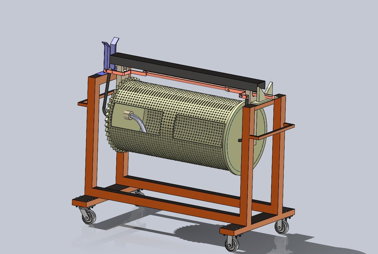 Redesigned copper plate extension, alternate view