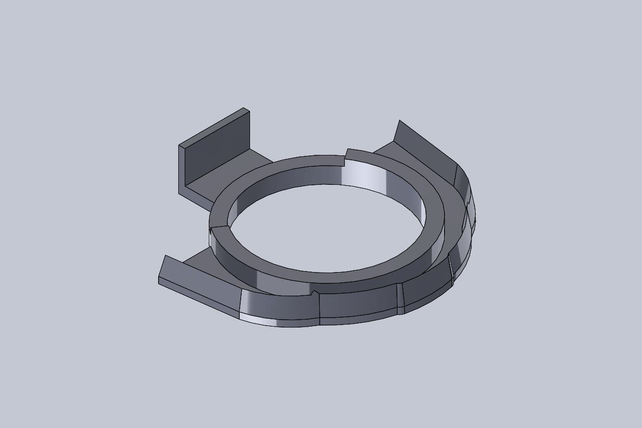 CAD render of the masking insert ring design