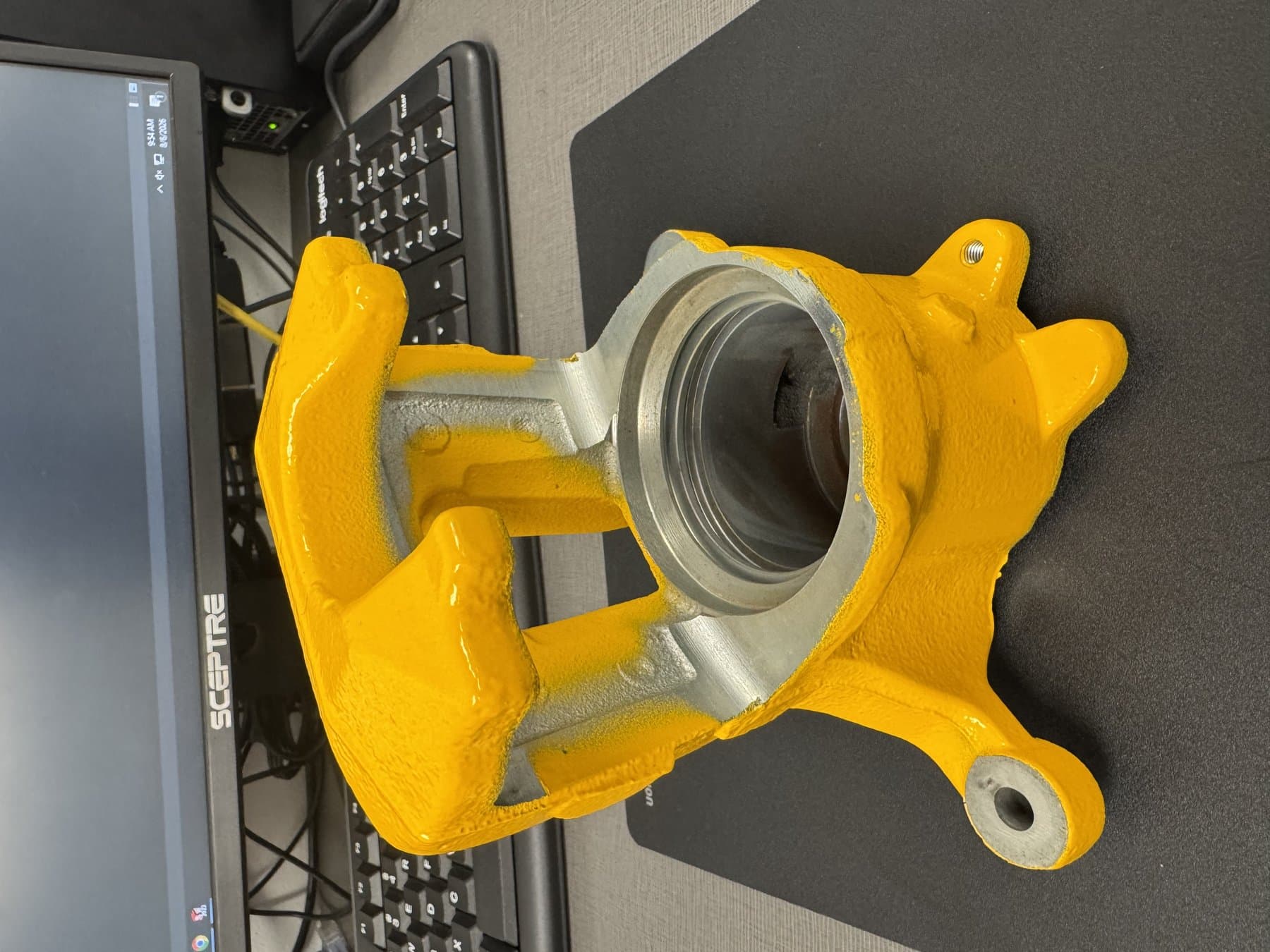 Finished part after coating and insert removal